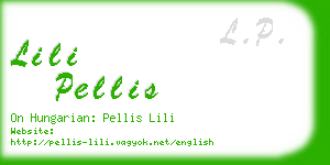 lili pellis business card